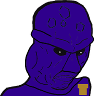 angry badge bald black_eyes creepy distorted evil five_nights_at_freddy's glasses lips long_nose looking_at_you neck ominous open_mouth purple_guy purple_lips purple_skin shirtless soyjak subvariant:chudjak_seething subvariant:seething_trevorcreature transparent transparent_background variant:chudjak variant:disgusting_trevorcreature white_pupils william_afton // 678x691 // 107.8KB