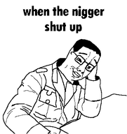 arm closed_mouth clothes edit eyebrows glasses hair hand happy jacket lips nigger sitting smile soyjak text variant:chudjak whentheniggerwontshutup // 410x436 // 10.0KB