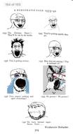 angry bloodshot_eyes book broken_glasses crying distorted eyes_popping fume glasses history sad smug stretched_mouth subvariant:wholesome_soyjak timeline variant:feraljak variant:gapejak variant:markiplier_soyjak variant:soyak // 935x1729 // 166.3KB