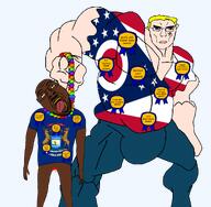 ack arm aryan award beard body buff closed_mouth clothes eyes flag:michigan flag:ohio full_body glasses hand islam leg looking_at_you michigan muscles muscular_male nigger ohio rope soyjak stubble subvariant:chudchud subvariant:chudjak_front subvariant:unbotheredchud template tongue tongue_out transparent_background variant:bernd variant:chudjak variant:gapejak // 1393x1367 // 458.8KB
