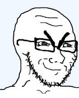 big_eyebrows crying eyebrows smile smug subvariant:soyak_(smug) variant:cryboy_soyjak variant:soyak // 644x800 // 58.2KB