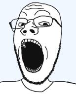 glasses soyjak stubble subvariant:gapejak_slim template variant:gapejak // 800x1000 // 25.0KB