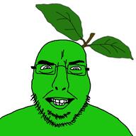 alternate closed_mouth food fruit glasses grin leaf lime soyjak stubble variant:cobson // 704x701 // 59.4KB