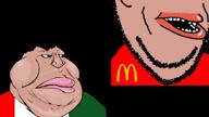 3soyjaks amerimutt animated ass closed_mouth ear glasses gyatt hair mcdonalds meximutt music nose open_mouth rap stubble subvariant:impish_amerimutt variant:cobson variant:impish_soyak_ears variant:meximutt voiceover // 1280x720, 22.2s // 4.7MB