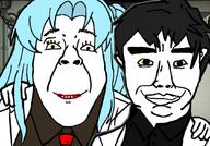 angela ayin blue_hair chud_troon_alliance clothes friendship hair lab_coat lipstick lobotomy_corporation necktie projectmoon subvariant:chudjak_front variant:bernd variant:chudjak // 1080x756 // 172.8KB