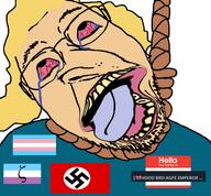 hanging hello_my_name_is_(sticker) transgender_flag troon variant:bernd zoophile // 765x711 // 99.5KB