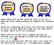 ascii award baited_nobody_award ourworldoftext owot pixel_art posted_it_again_award subvariant:impish_amerimutt // 850x707 // 28.0KB