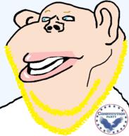 amerimutt blond blue_eyes clothes constitution_party ear half_open_mouth soyjak stubble subvariant:impish_ameriaryan subvariant:impish_amerimutt trend:aryan variant:impish_soyak_ears yellow_stubble // 1589x1669 // 470.5KB