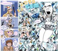 angry comic gem glasses open_mouth soyjak speech_bubble stubble text transformation variant:cobson wizard wizard_hat woman // 1612x1430 // 2.9MB