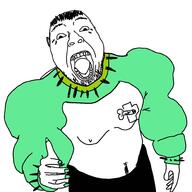 finland finn full_body hand kaarija open_mouth soyjak stubble variant:bernd // 2000x2000 // 202.7KB