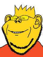 bart_simpson broot ear glasses orange_shirt smile spiked_hair stubble the_simpsons tinted_glasses transparent_background variant:impish_soyak_ears yellow_glasses yellow_skin // 598x800 // 19.4KB
