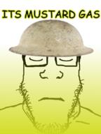 brodie_helmet combat_helmet gas gassy glasses helmet its_over mustard_gas stubble subvariant:neutralplier text variant:markiplier_soyjak world_war_1 // 600x800 // 255.7KB
