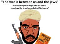 ak-47 beard book brown_skin glasses islam osama_bin_laden quote stubble turban variant:chudjak // 1053x780 // 222.1KB