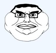 closed_mouth fat glasses hair lips mutt subvariant:chudmutt transparent_background variant:chudjak variant:meximutt // 1668x1590 // 47.5KB