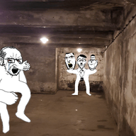 a_(4chan) adolf_hitler animated bloodshot_eyes clothes crying dance ear glasses hair hand hat judaism kippah monkey_dance multiple_soyjaks mustache nazism open_mouth selfish_little_fuck smile soyjak stubble subvariant:wholesome_soyjak swastika variant:cobson variant:el_perro_rabioso variant:gapejak variant:impish_soyak_ears variant:nojak variant:soyak // 4032x1908 // 4.7MB