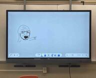 arm chair drawing glasses hand irl open_mouth pointing school screen soyjak stubble technology variant:soyak whiteboard // 3222x2612 // 776.8KB