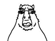 animal capybara chud closed_mouth glasses smile stubble variant:unknown // 600x440 // 9.6KB
