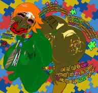 'za amerimutt autism award badge barcode bbw blackface bloodshot_eyes blush bow brown_skin crona_(soul_eater) crying delivery discord distorted dox doxxed flag:transgender_pride_flag froot furry futa green_glasses green_shirt heart hugging i_love i_trans_heart irl_background jartycuck kleki large_breasts leaf mcdonalds meta:op_took_a_selfie_of_xerself meta:pornographic_content natejak orange_hair orange_skin pizza protokleki puzzle queen_of_spades red_lips rev_says_desu rope sean shemmy shemmycuck slopjak snow soygem_party spam subvariant:chudjak_front subvariant:impish_amerimutt subvariant:jartycuck subvariant:neutralplier subvariant:slutson subvariant:wholesome_soyjak tranny variant:chudjak variant:cobson variant:gapejak variant:impish_soyak_ears variant:markiplier_soyjak // 2048x1956 // 3.6MB