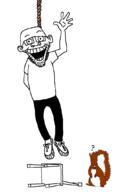 arm chair ear glasses hand hanging nomeansno punk question_mark rope shoe squirrel squirreljak stubble subvariant:feralsquirrel variant:feraljak variant:unknown you_kill_me // 706x1058 // 37.5KB