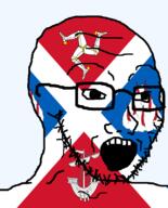 british flag flag:great_bernera glasses great_bernera hair leg looking_to_the_right open_mouth scotland ship soyjak stubble teeth united_kingdom variant:soyak // 644x800 // 117.3KB