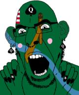 bbc county ear facial_mark flag flag:liberia flag:lofa_county forehead_mark glasses hair hand liberia liberian lofa_county nose_piercing nose_ring open_mouth painted_nails queen_of_spades river soyjak stubble subvariant:slutson subvariant:spadeson tattoo variant:cobson water // 723x861 // 101.5KB