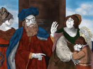 4_soyjaks abraham abraham_casting_out_hagar_and_ishmael accessory aesthetic art background beard brown_eyes brown_hair brunette brunette_hair bundle_sack child classical_art_parody closed_mouth clothes cloud crying eyebrows finger glasses grey_hair guercino_abramo_ripudia_agar hair hand_raising handkerchief high_quality high_res looking_at_each_other looking_down meta:namefags multiple_soyjaks no_glasses object old parents pillar pointing robe shadow side_profile soyjak stubble subvariant:gapejak_female subvariant:gapejak_side subvariant:wholesome_soyjak thales_(user) variant:feraljak variant:gapejak variant:soyak women wrinkles // 4096x3040 // 13.8MB