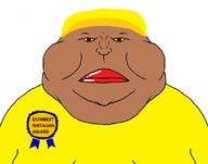 award brown_skin closed_mouth clothes frown italy lips sectionalism shitionalism soyjak subvariant:meximutt_front2 text variant:meximutt yellow yellow_sclera yellow_shirt // 1105x868 // 27.3KB