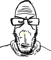 bald bloodshot_eyes booger drool european eyebrows forehead_lines glasses hoodie meta:template mustache red_sclera runny_nose stubble subvariant:euromutt template transparent_background variant:markiplier_soyjak // 431x506 // 9.8KB