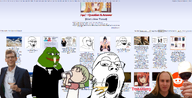 4chan anime anime_female chad donald_trump drinking glass hair moot pepe_the_frog qa_(4chan) reddit satania variant:gapejak yotsoyba // 1899x967 // 1.1MB