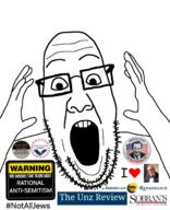 american_renaissance antisemitism arm button clothes constitution_party glasses hand i_love israel joseph_sobran judaism murray_rothbard palestine pat_buchanan politics sobran.com teeth the_unz_review tshirt united_states warning // 1466x1809 // 717.8KB