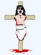 anti_soytan blood cross crucifixion dead gore torture // 2243x3002 // 122.2KB