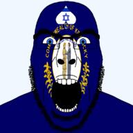angry beard blue_eyes facial_mark flag flag:israel flag:kentucky forehead_mark glasses hair israel kentucky looking_at_you open_mouth queen_of_spades soyjak spade star_of_david state stubble subvariant:cobson_front2 subvariant:spadeson text thick_eyebrows united_states variant:cobson // 800x800 // 115.0KB