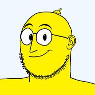 bald closed_mouth cool ear gem glasses happy nose smile stubble variant:weirdpenis // 900x900 // 28.2KB