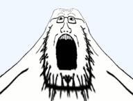 distorted glasses mirrored open_mouth screaming soyjak stubble variant:soyak // 430x328 // 96.4KB