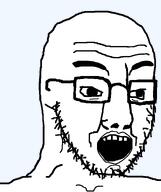 glasses lips open_mouth series:fusionjaks soyjak stubble subvariant:chudjak_soy template thick_eyebrows transparent_background variant:chudjak variant:soyak // 645x770 // 16.2KB