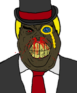 angry blond blood blood_spray bloodshot_eyes brown_skin chain clothes hubert_ts_manchester monocle negro rage red_eyes subvariant:hunky_twink_sex_machine suit suit_and_tie top_hat variant:alicia // 592x720 // 80.6KB