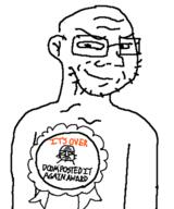 arm award ear glasses its_over looking_at_you poorly_drawn posted_it_again_award redraw ribbon smug soyjak stubble text torso variant:soyak // 481x579 // 45.3KB