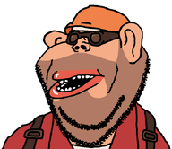 5_o_clock_shadow amerimutt clothes ear engineer_(tf2) goggles hard_hat hat lips mutt nose open_mouth overalls red_shirt stubble subvariant:impish_amerimutt team_fortress_2 variant:impish_soyak_ears video_game // 849x734 // 44.7KB