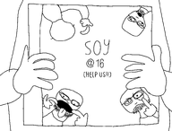 4soyjaks album_cover facing_away fixed fixed_coloring_reupload glasses hand lazy_eye looking_at_you meta:not_a_fucking_duplicate multiple_soyjaks music open_mouth soyjak stubble tounge variant:sixtiesjak // 1579x1197 // 31.6KB