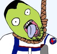 alien badge dead green_skin hanging kerbal_space_program no_eyebrows no_nose oekaki rope soyjak stubble suicide variant:gapejak video_game // 1677x1569 // 302.4KB