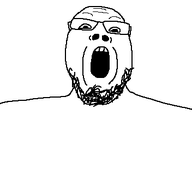 aliased bald beard eyebrows glasses nose open_mouth redraw stubble variant:poopson variant:unknown white_background wrinkles // 352x343 // 1.9KB