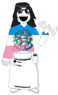 avengers beanie blue_eyes blush brazil clothes coat_of_arms dress espírito_santo eyelashes female flag flag:espírito_santo food full_body glasses hair hat long_hair necklace nintendo nintendo_switch no_nose open_mouth shoe soy soyjak soylent soylent_(cacao) star_(symbol) template variant:soytan video_game wave waving // 1352x2196 // 206.6KB