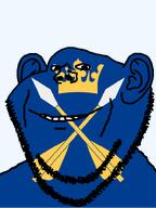 country county crown dalarna dart ear flag flag:dalarna hair smile soyjak stubble sweden teeth transparent_background variant:impish_soyak_ears // 598x800 // 62.3KB
