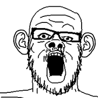 animated ear glasses open_mouth soyjak stubble variant:a24_slowburn_soyjak // 454x520 // 16.2KB