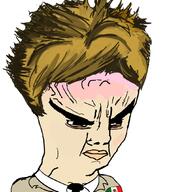 closed_mouth clothes flag hair mexican_twink mexico soyjak variant:chudjak // 1001x1059 // 473.7KB