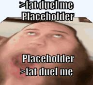 2019 3dgifmaker animated beard closed_mouth clothes ext=gif fat fat_duel glasses irl open_mouth red_tshirt schizo soyboy subvariant:fatjak_irl tshirt variant:fatjak // 250x250 // 778.8KB