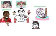 4soyjaks anime azumanga_daioh bloodshot_eyes crying discord merge morocco open_mouth rope soyjak subvariant:science_lover suicide tongue variant:bernd variant:feraljak variant:markiplier_soyjak variant:nojak variant:soyak // 3123x2048 // 1.1MB