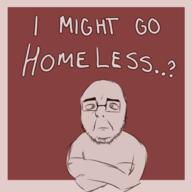 glasses hair homeless i_might_go_homeless meme soyjak stubble text twitter variant:cobson xitter // 597x597 // 172.4KB