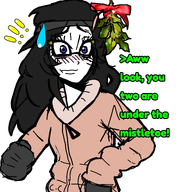 adult arm art blush christmas closed_mouth drawfag drawing embarrassed female girl glove greentext imminent_kiss meta:op_is_a_gringo_looking_for_trouble_for_not_adding_a_variant_tag meta:tagme mistletoe puffer_jacket shocked soytan_will_always_be_a_gemerald variant:soytan white_background white_skin winter // 3387x3582 // 1.6MB
