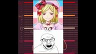 ack angry animated anime arm bant_(4chan) black_souls bloodshot_eyes blue_eyes bouncing bowtie bwcgirl closed_mouth clothes communism comparison crying cyrillic_text ear edit frog full_body gazirovannaya_voda glass glasses gorky_park grass hair hair_ribbon hammer_and_sickle hand hanging hat irl_background jack_o_pose kgb kuz lambdadelta leg lolkek monument multiple_soyjaks music mustache mymy necklace necktie oe_cake ongezellig open_mouth orange_hair orange_skin pepe pink_eyes purple_hair ribbon rope shoe skirt sky smile smirk sound soyjak star stubble style_emulation suicide text tongue tranny trans_rights transgender_flag umineko uniform variant:bernd variant:chudjak variant:cobson variant:feraljak variant:kuzjak vending_machine video video_game vs yellow_hair ywnbaw // 1280x720, 35.8s // 31.5MB